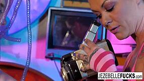 watch jezebelle and leya's lesbian sex with big tits?