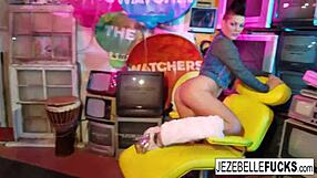 watch jezebelle and leya's lesbian sex with big tits?