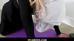Coach takes a hijab clad teen with big ass, and fucks her really hard