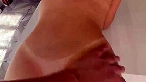 Real Latina Neighbor Screams for Hard Kitchen FUCK!