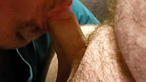a guy BLOWS his BUDDY in a hot session