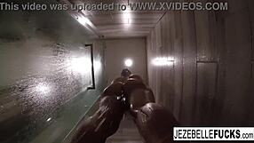 Sexy Jezebelle Bond films herself masturbating in the bath