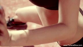 Oh, What A Sexy Blowjob At Home, Swallowing Every Drop With Blonde Brunette Passion!