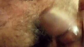 in the hotel room, he eagerly takes his partner's cum facial