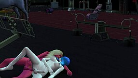 Pretty shemales Dmonika and Jane dominate with rough hard fucking