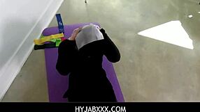 Hyjabxxx! Olympian teen in hijab bangs her trainer hard