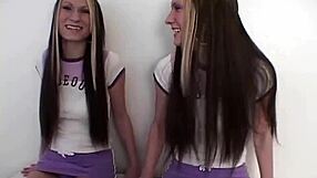 Simpson Twin with Rounded Tits Fingering Her Tight Pussy