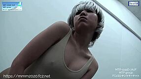 In this cute Japanese amateur pantyhose fetish shoot, the model poses seductively.