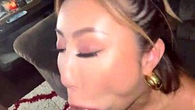 Nicole doshi performs a pov sloppy deepthroat on a big dick in this preview