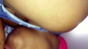 mystery woman gives sloppy blowjob to fat cock