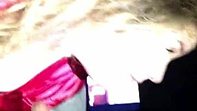 White girl gives intense blowjob