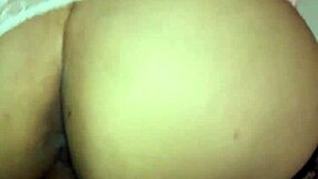 Creampied behind Culona wife fucks