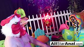 Leya Falcon Intensely Feeds BBC Anal Creampie to Chicken Cuck Siss