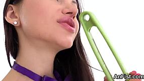 Damn! Kinky lezzie models fist soft slits and tight ass holes hard