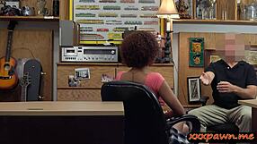 Pretty ebony pussy rammed by pawn dude in hidden cam pov.