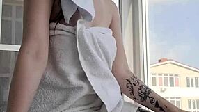 Beautiful redhead woman in a casual setting