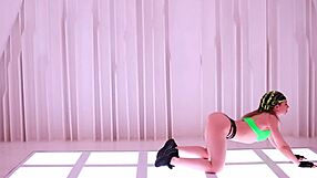 Naked Gymnast Shows Athletic Moves