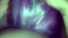 Mature BBW sucking fat cock in blowjob.