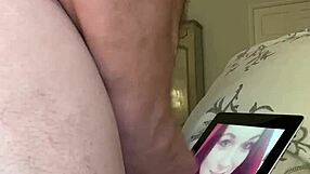 Men’s sexuality: gay man masturbating and cumming on panties in a self made cam show