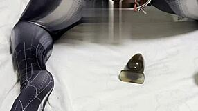 In the Spider Venom suit, I train my hole for intense anal assfucking, feeling every hardcore thrust and costume detail