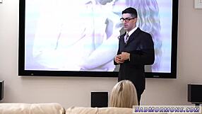 Young Fit Blonde Nervous in Hardcore with Older Man