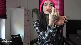 german lou nesbit and lia louise dominate you to swallow your own cum