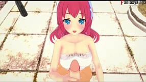 Dola Stephanie Gives Public Blowjob POV in No Game No Life