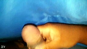 Brown dick stroked hard until climax