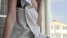 Beautiful redhead woman in a casual setting