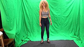 Bambi Dianna poses in a non-nude photoshoot with amateurs.