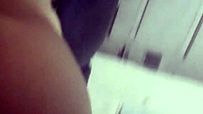 young brazilian neighbor on all fours, ready for interracial fun