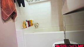 jayden, give your stepbro a blowjob in the bathroom and leave him with blue balls