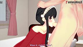 Cartoon video brings more hentai fun with Yor and her secret meeting