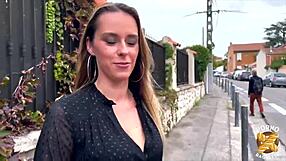 This 20-year-old brunette European amateur Anita has the ability to deepthroat a cock in France