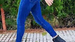 Sexiest Braless Walk Captured on Busy Public Street Ever