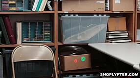 Blonde Teen 18+ Fucks Security Guy In Office After Shoplifting