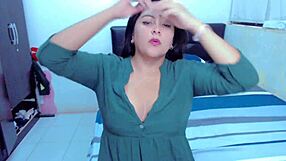 My cousin records a video for her husband, fingering her shaved pussy passionately.