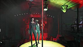 Fallout 4 Fashion Showcases Pantyhose and Body Designs in Public Outdoor Settings