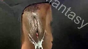Ebony Babe Uses Dildo for Creamy Pussy Masturbation