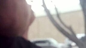 i'm masturbating outdoors in public parking lot, ending with cumshot