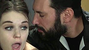 Officer binds and fingers busty shoplifter in office