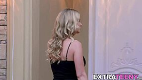 Extrateeny Jade Amber fullballsucking, fucking herself and eating pussy in hardcore video