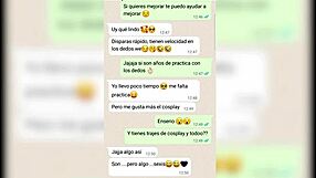 Chica gamer sends me her pack on whatsapp and we end up fucking hard