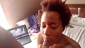 She Sloppily Sucks Cock With Face Fucking And Blowjob