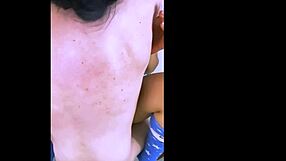 The latina stepmother moaned intensely as the student licked her tight clit, her petite body writhing in orgasmic pleasure.