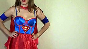 Superheroine Lelu Love Sucks Cock to Facial