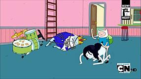 Adventure Time: Finn and Marceline in 3D Cartoon