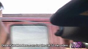 Hot Latina Flashes Tits in Car