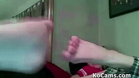 Blonde brunette foot fetish compilation