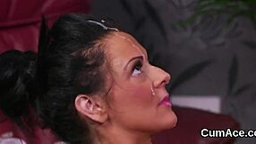 Unusual Model Gets Cum On Face
